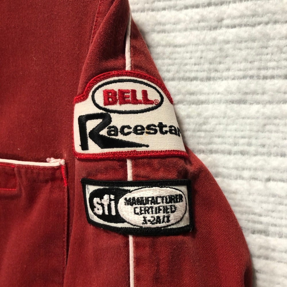Bell Racestar Flame Resistant Cotton Jacket Red SFI Certified Racing - Picture 4 of 16